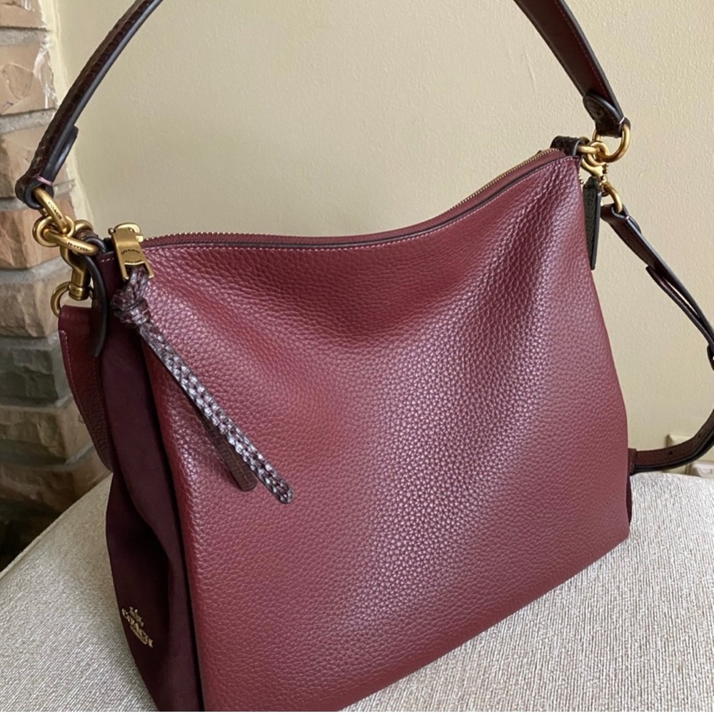 Burgundy Coach Shay purse